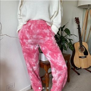 PACSUN PINK TIE DYE JOGGER SWEATPANTS💖💖
